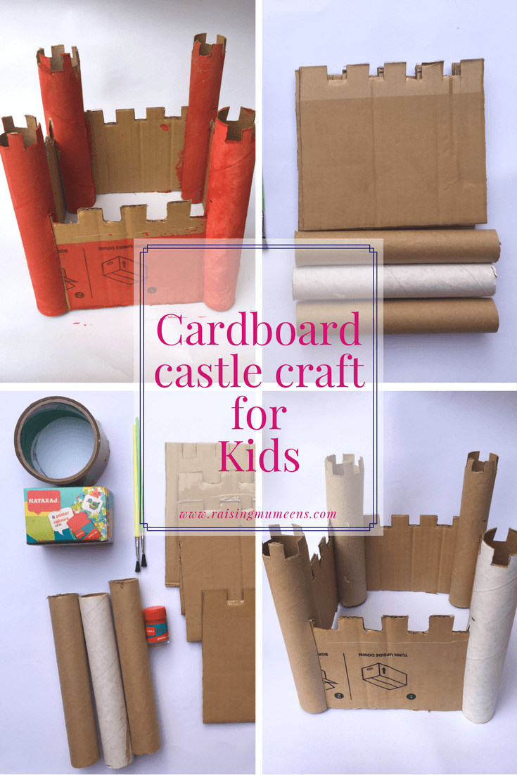 simple cardboard castle